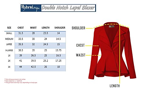Women's Double Lapel Office Blazer Women's Double Lapel Office Blazer